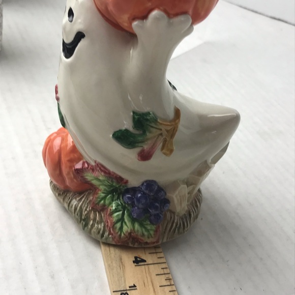 NWOT - VINTAGE 1995 FITZ & FLOYD Ghost/Pumpkins Halloween...